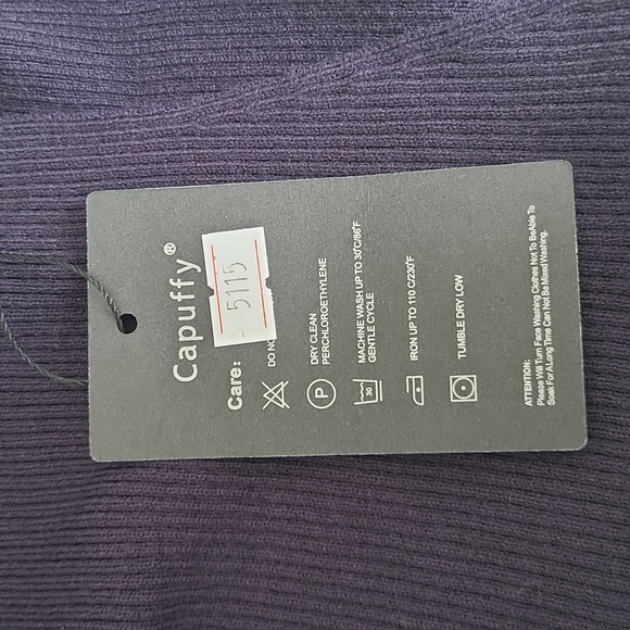 Capuffy Womens Sleeveless Mock TurtlenecK Dress SZ  XS Navy Blue NWT - Picture 6 of 8